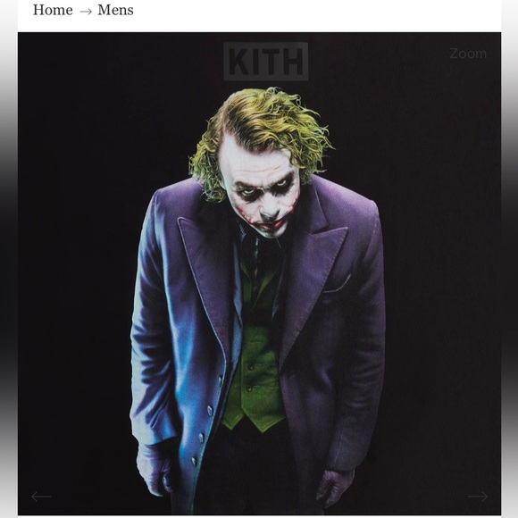 BATMAN X KITH JOKER Tee in BLACK 🦇💜♣️ Mens Size Large NWT 🏷️ - Picture 3 of 10